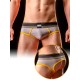 Barcode Berlin Backless Brief Gustavo grau/gelb/schwarz