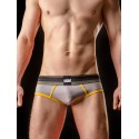 Barcode Berlin Backless Brief Gustavo grey yellow black