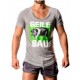 Barcode Berlin Geile Sau Shirt Grau