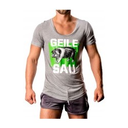 Barcode Berlin Geile Sau Shirt Grau